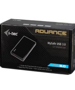 i-tec MYSAFE35U401 behuizing voor opslagstations HDD-behuizing Zwart, Metallic 3.5" - Afbeelding 4