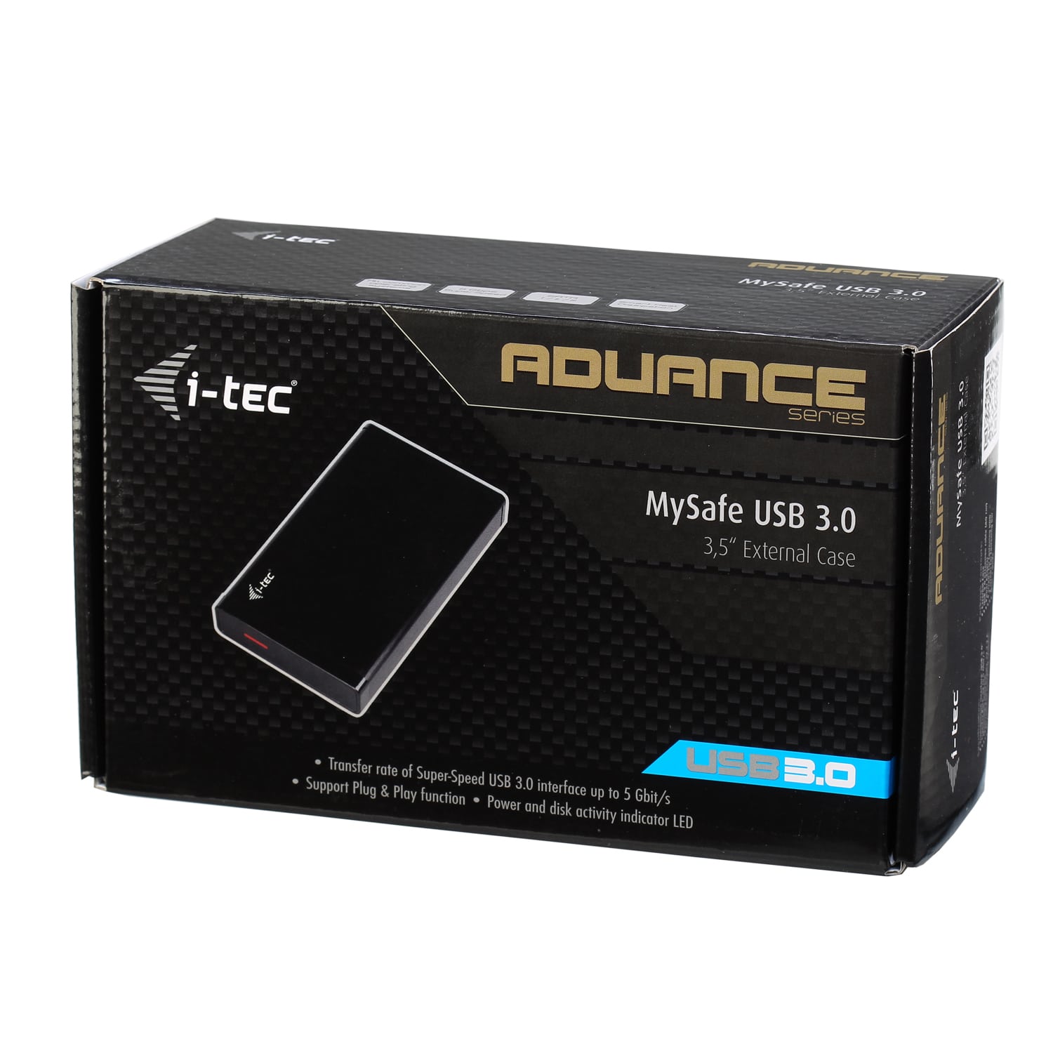 i-tec MYSAFE35U401 behuizing voor opslagstations HDD-behuizing Zwart, Metallic 3.5" - Afbeelding 4