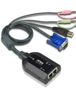 ATEN USB VGA/Audio Virtual Media KVM-adapter met dubbele uitgang