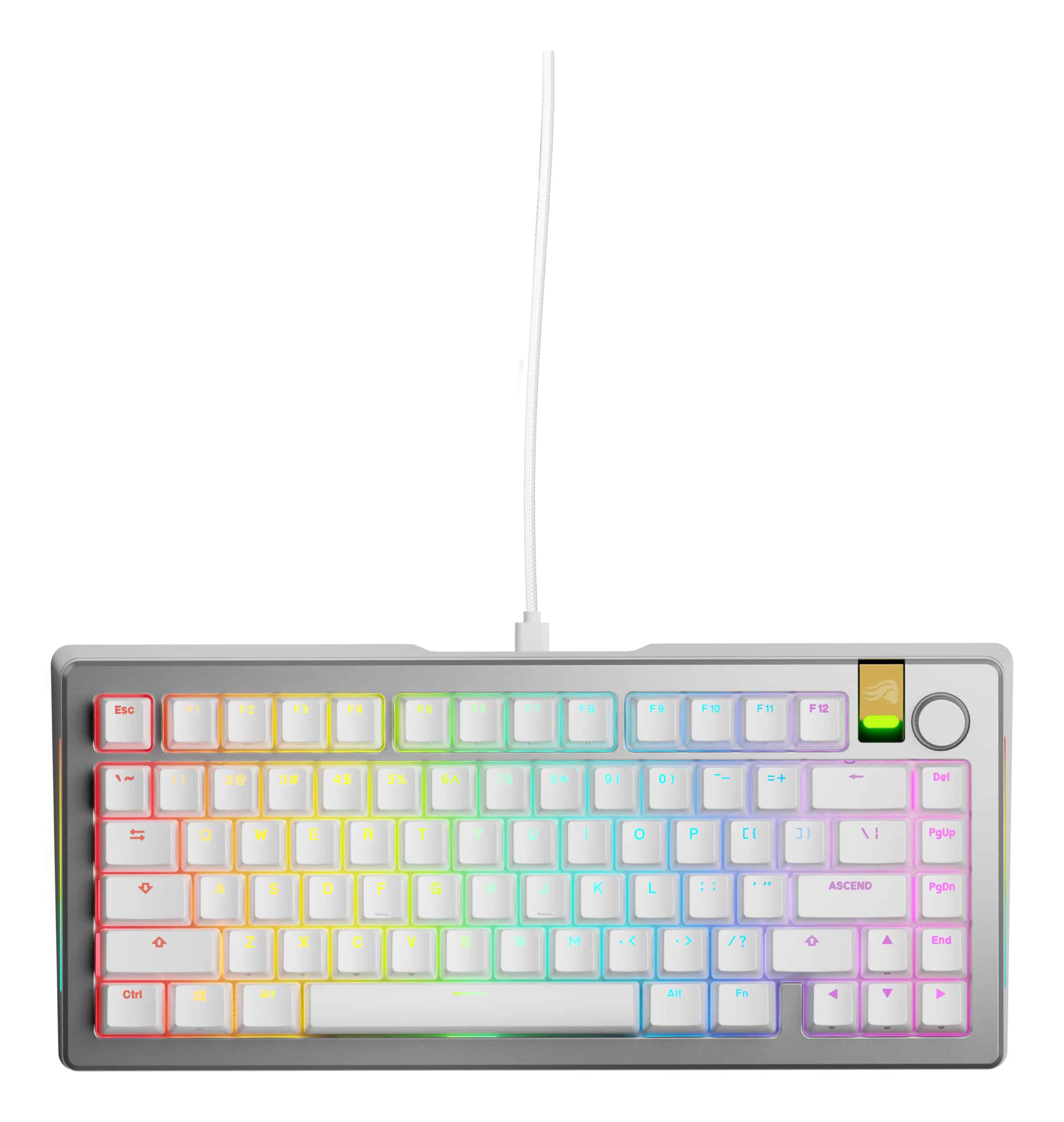 Glorious Gaming GMMK 3 PRO HE 75% Prebuilt toetsenbord Gamen USB QWERTY Amerikaans Engels Zilver - Afbeelding 2