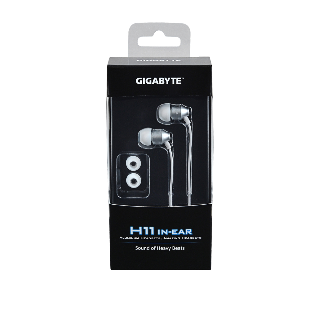 GIGABYTE H11 hoofdtelefoon/headset Hoofdtelefoons Bedraad In-ear Gamen Zilver, Wit - Afbeelding 3