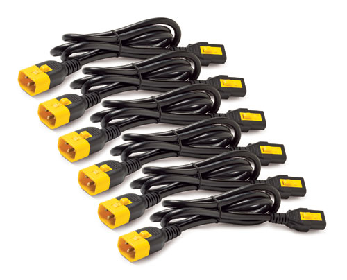 APC Stroomkabelkit (6 ea), blokkerend, C13 naar C14, 1,8 m