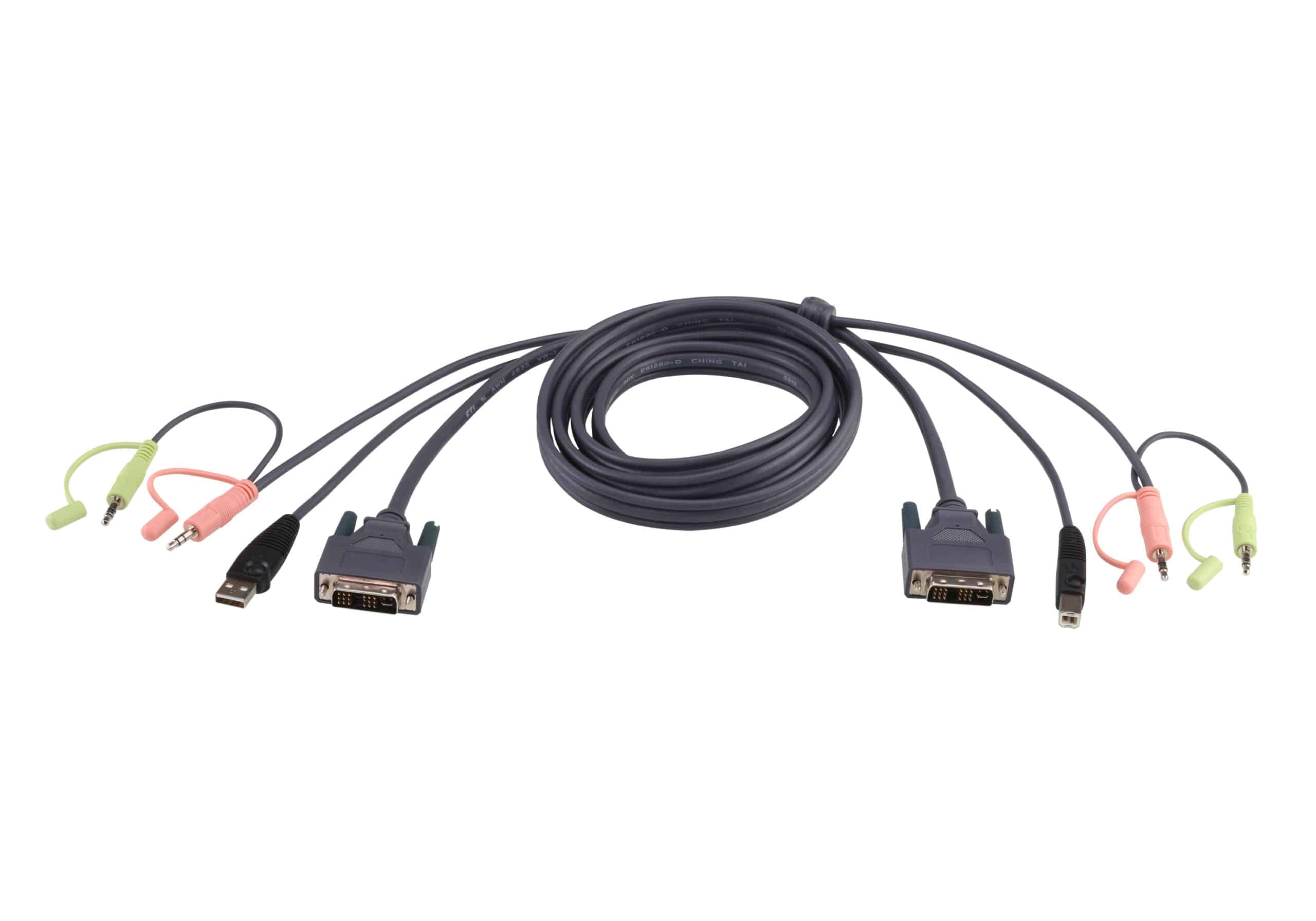 ATEN 3M USB DVI-D Enkelvoudige Link KVM Kabel