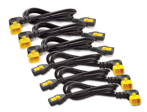 APC Stroomkabelkit (6 ea), blokkerend, C13 naar C14 (90 graden), 1,2 m