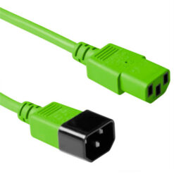 ACT Netsnoer C13 - C14 groen 3 m