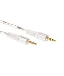 ACT 5 meter High quality audio aansluitkabel 1x 3.5mm stereo jack male - 1x 3.5mm stereo jack male