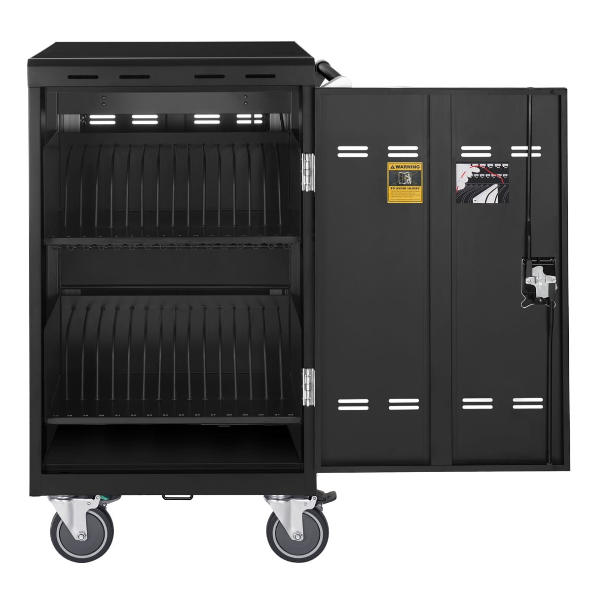 Acer GP.OFG11.00B wagen en kast voor management van draagbare apparatuur Wagentje voor draagbaar apparaatbeheer Zwart - Afbeelding 2