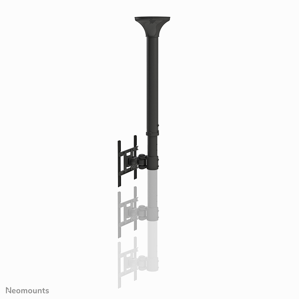 Neomounts FPMA-C200BLACK Monitor/TV-beugel plafond 10-40" - h 64-104 cm - Afbeelding 3