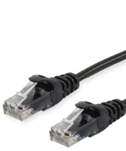 Equip 60305207101 Cat.6A U/UTP Patch Cable, 1m, Black, 1 m, Cat6a, RJ45, Black