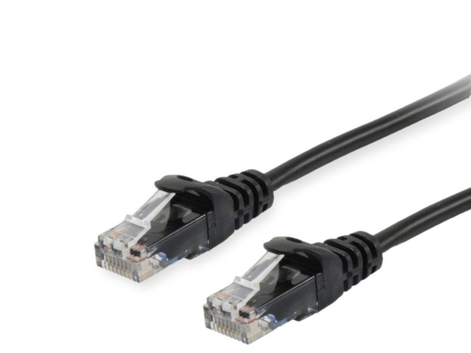 Equip 60305507101 Cat.6A U/UTP Patch Cable, 5m, Black, 5 m, Cat6a, RJ45, Black