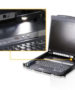 ATEN CL5808N rack console 48,3 cm (19") Zwart 1U - Afbeelding 2