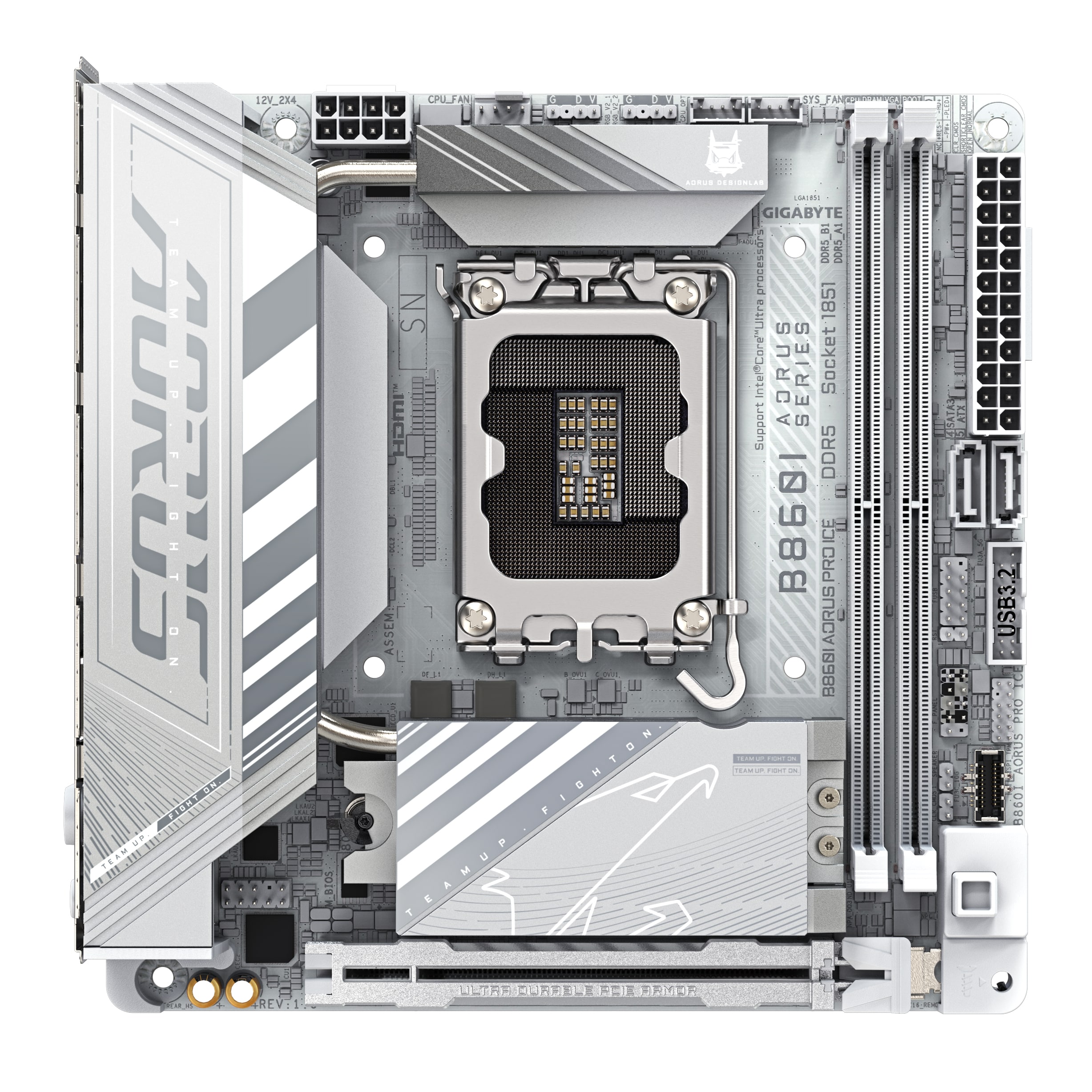 GIGABYTE B860I AORUS PRO ICE moederbord Intel B860 LGA 1851 (Socket V1) mini ITX - Afbeelding 2