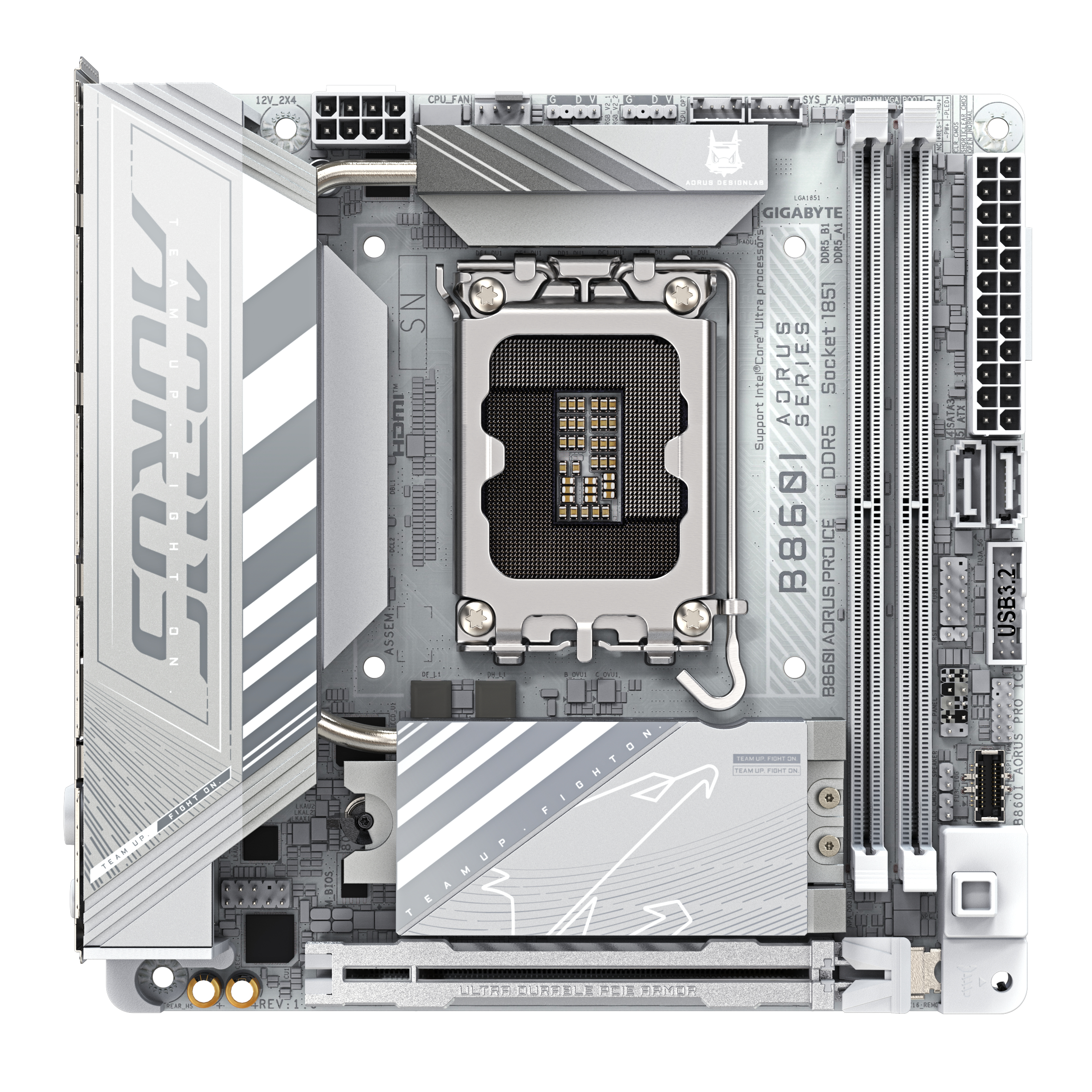 GIGABYTE B860I AORUS PRO ICE moederbord Intel B860 LGA 1851 (Socket V1) mini ITX - Afbeelding 2