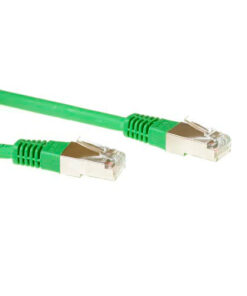ACT Groene 0,5 meter LSZH SFTP CAT6 patchkabel met RJ45 connectoren