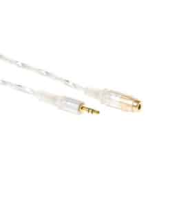 ACT 5 meter High quality audio aansluitkabel 1x 3.5mm stereo jack male - 1x 3.5mm stereo jack female