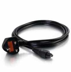 Power cable UK, 230V 1,8m IEC-60320-C5 black