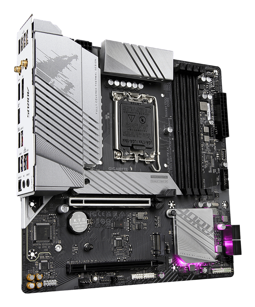 GIGABYTE B760M AORUS ELITE AX moederbord Intel B760 Express LGA 1700 micro ATX - Afbeelding 4