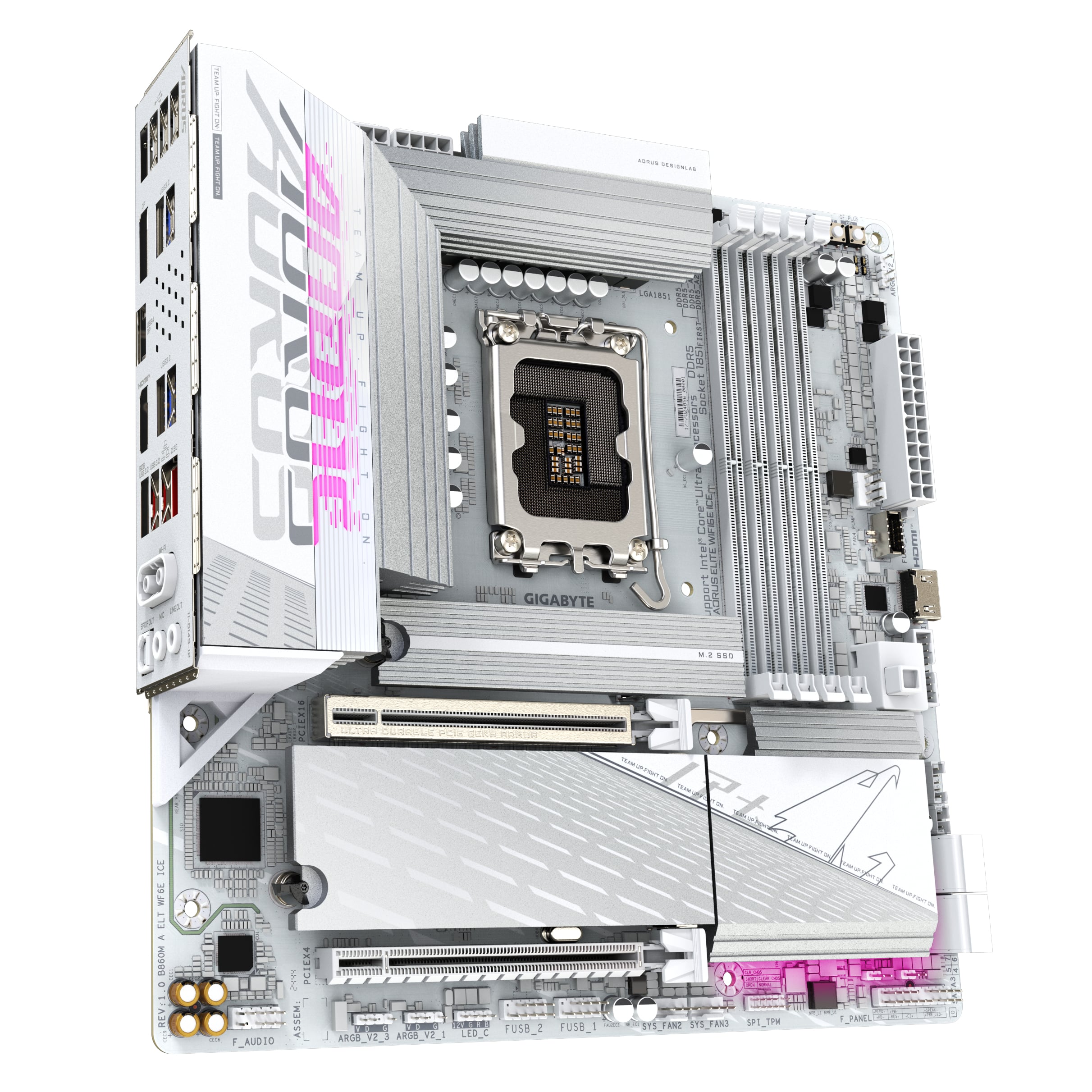 GIGABYTE B860M AORUS ELITE WF6E ICE Intel B860 LGA 1851 (Socket V1) micro ATX - Afbeelding 3