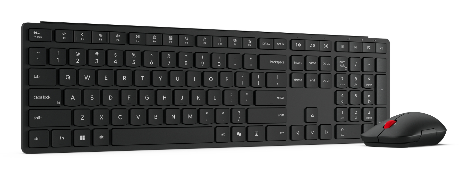 Lenovo 4X31S04848 toetsenbord Inclusief muis Kantoor RF-draadloos + Bluetooth Amerikaans Engels Zwart - Afbeelding 5