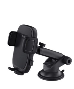 Trust Runo Telefoonhouder voor in de auto – telefoonhouder – autohouder voor smartphone – met zuignap voorruit montage – Zwart