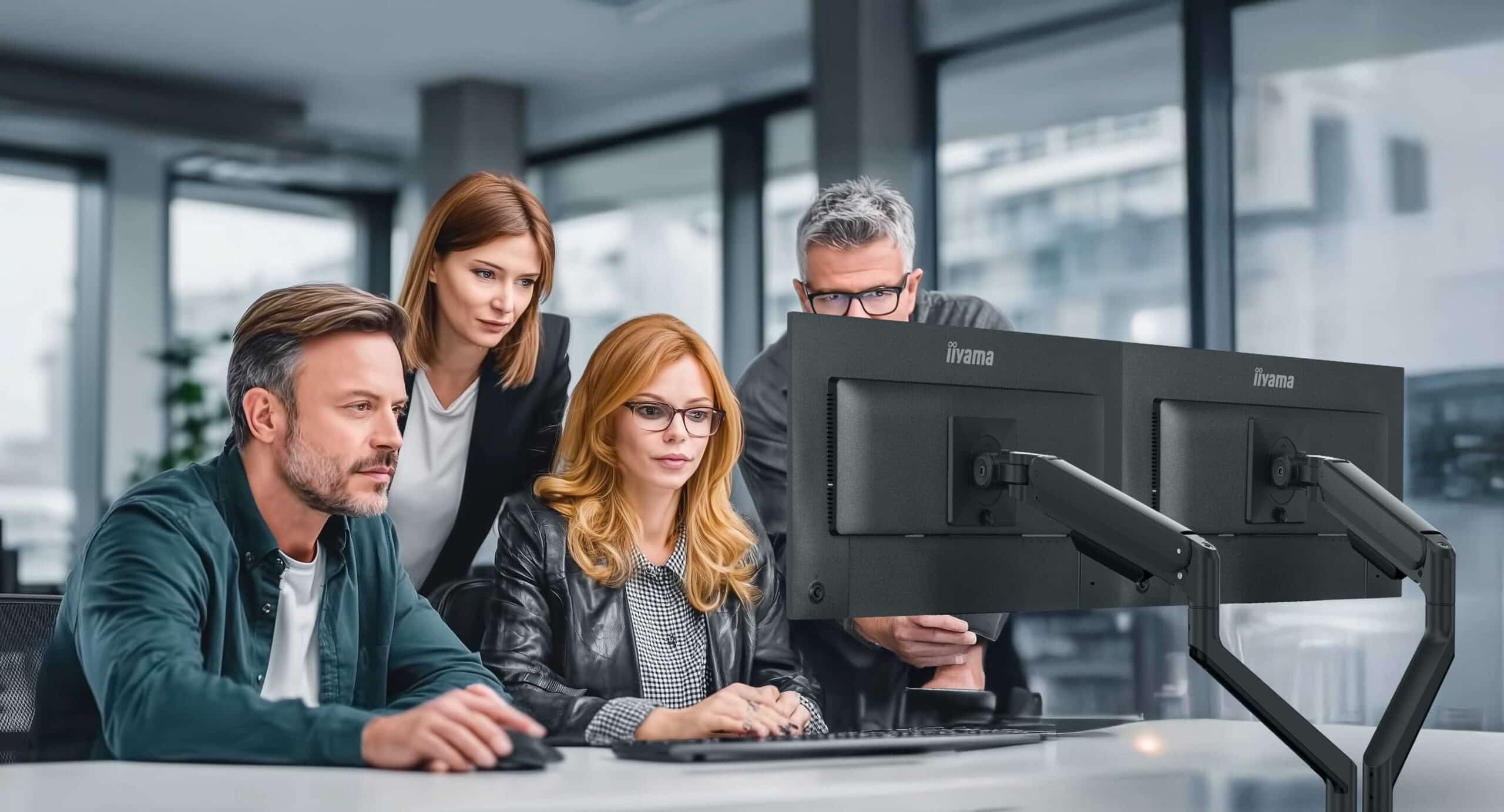 iiyama DS4002C-B1 flat panel bureau steun 86,4 cm (34") Zwart - Afbeelding 7