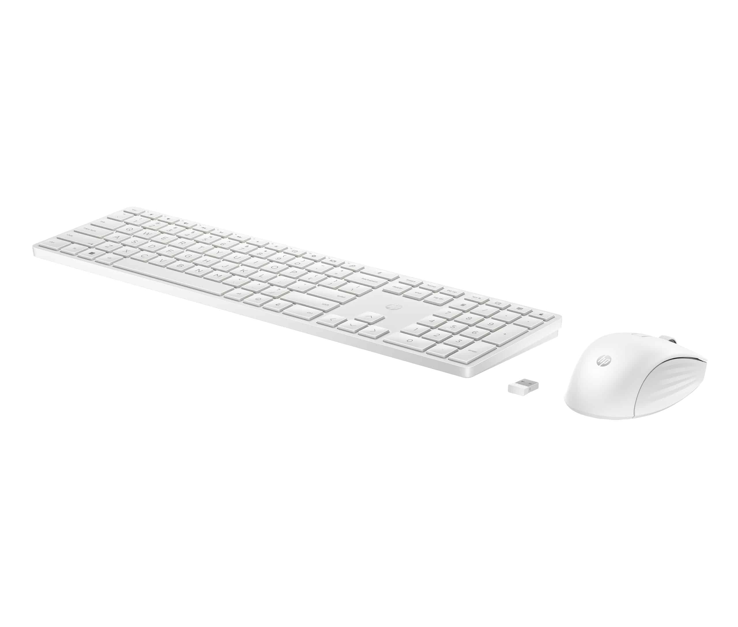 HP 655 WIRELESS KB/MSE COMBO WHT toetsenbord Inclusief muis Universeel RF draadloos + USB Wit