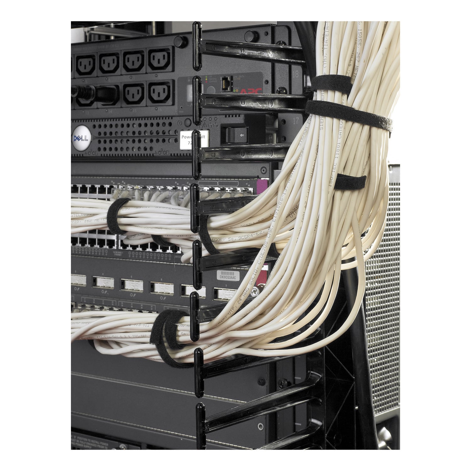 APC Valueline, verticale kabelmanager voor 2 & 4-stijls racks, 84"H X 12"B, enkelzijdig met deur - Afbeelding 8