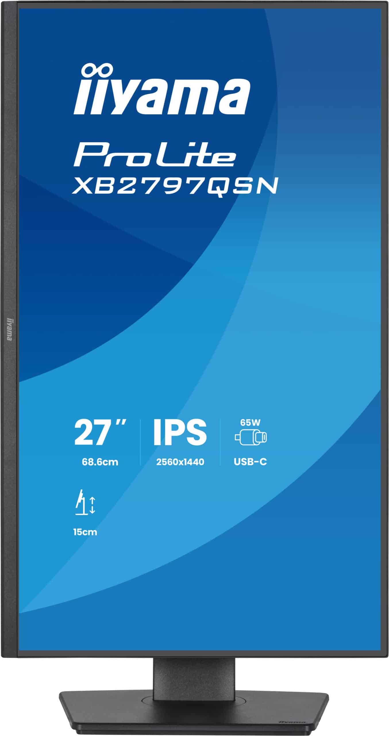 iiyama ProLite XB2797QSN-B1 computer monitor 68,6 cm (27") 2560 x 1440 Pixels Quad HD LCD Zwart - Afbeelding 3