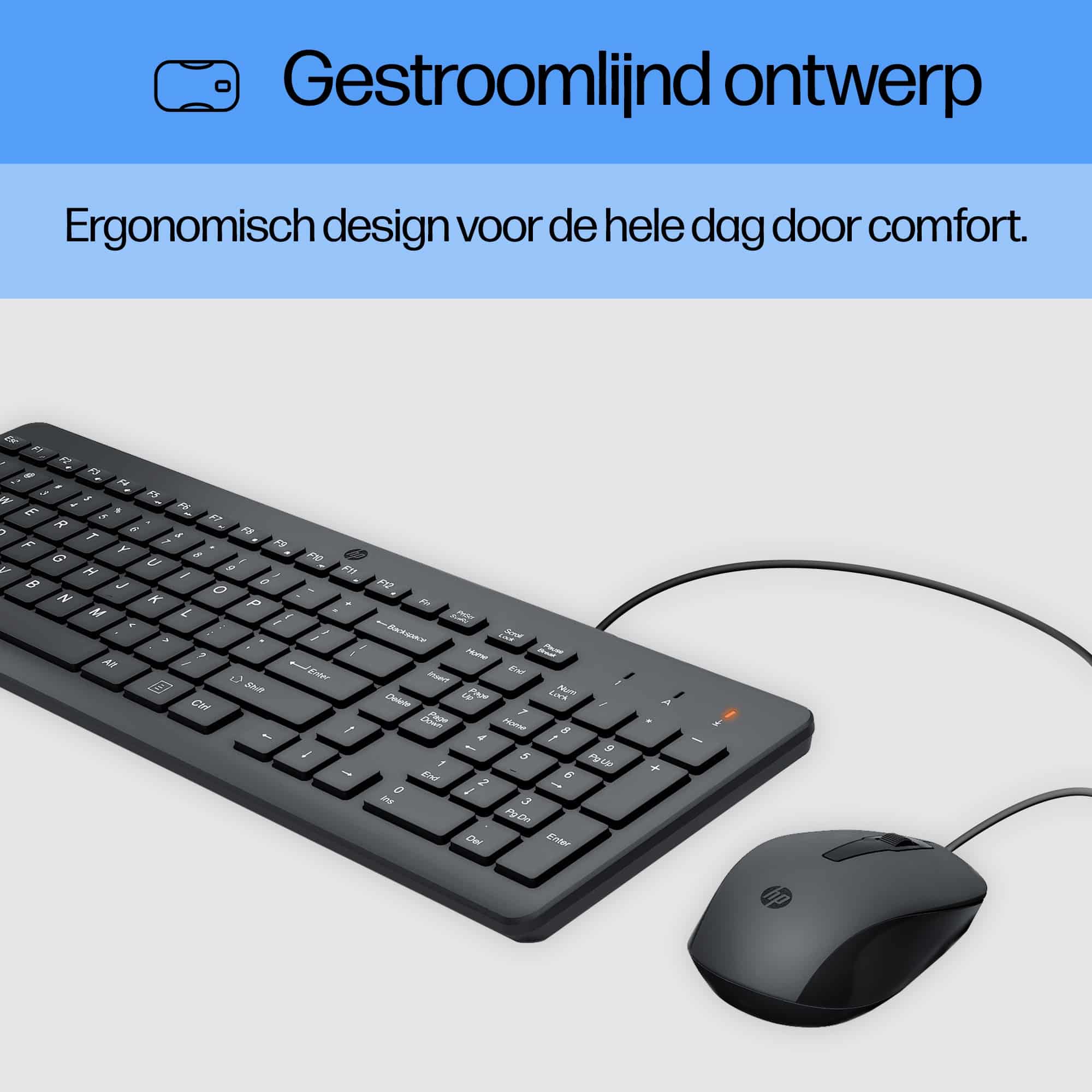 HP 150 muis en toetsenbord met kabel - Afbeelding 4