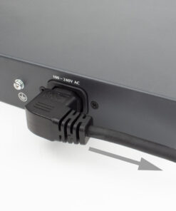 ACT Netsnoer CEE 7/7 male (haaks) - C15 (haaks rechts) IEC60320 zwart 2 m - Afbeelding 3