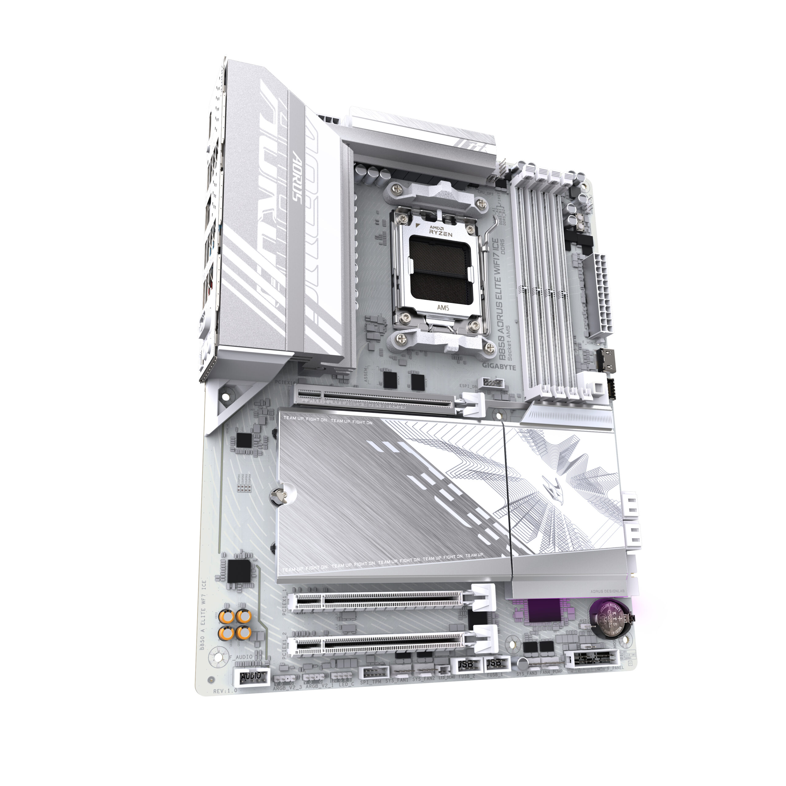 GIGABYTE B850 AORUS ELITE WIFI7 ICE AMD B850 Socket AM5 ATX - Afbeelding 3