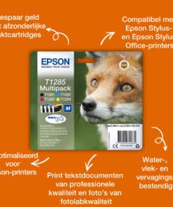 Epson Fox T128 Vos DURABrite Ultra multipack vierkleuren EasyMail-inkt - Afbeelding 8