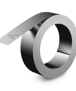 DYMO industriële reliëfetiketten | 12mm x 6,4m | Niet klevende roestvrij staal | labels voor Rhino M1011 Industriële Reliëfprinter