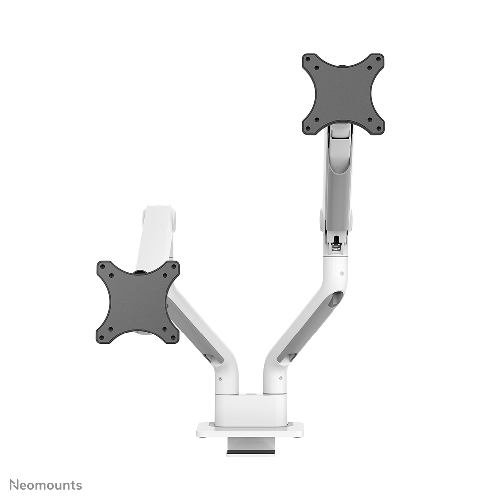 Neomounts DS70S-950WH2 Full-motion desk mount, 2x 17" - 35", 18 kg, 100x100 mm, Silver - Afbeelding 4