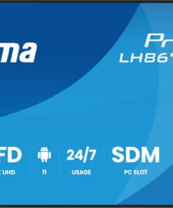 iiyama LH8675UHS-B2AG beeldkrant Digitale signage flatscreen 2,17 m (85.6") LCD Wifi 500 cd/m² 4K Ultra HD Zwart Type processor Android 11 24/7 - Afbeelding 2