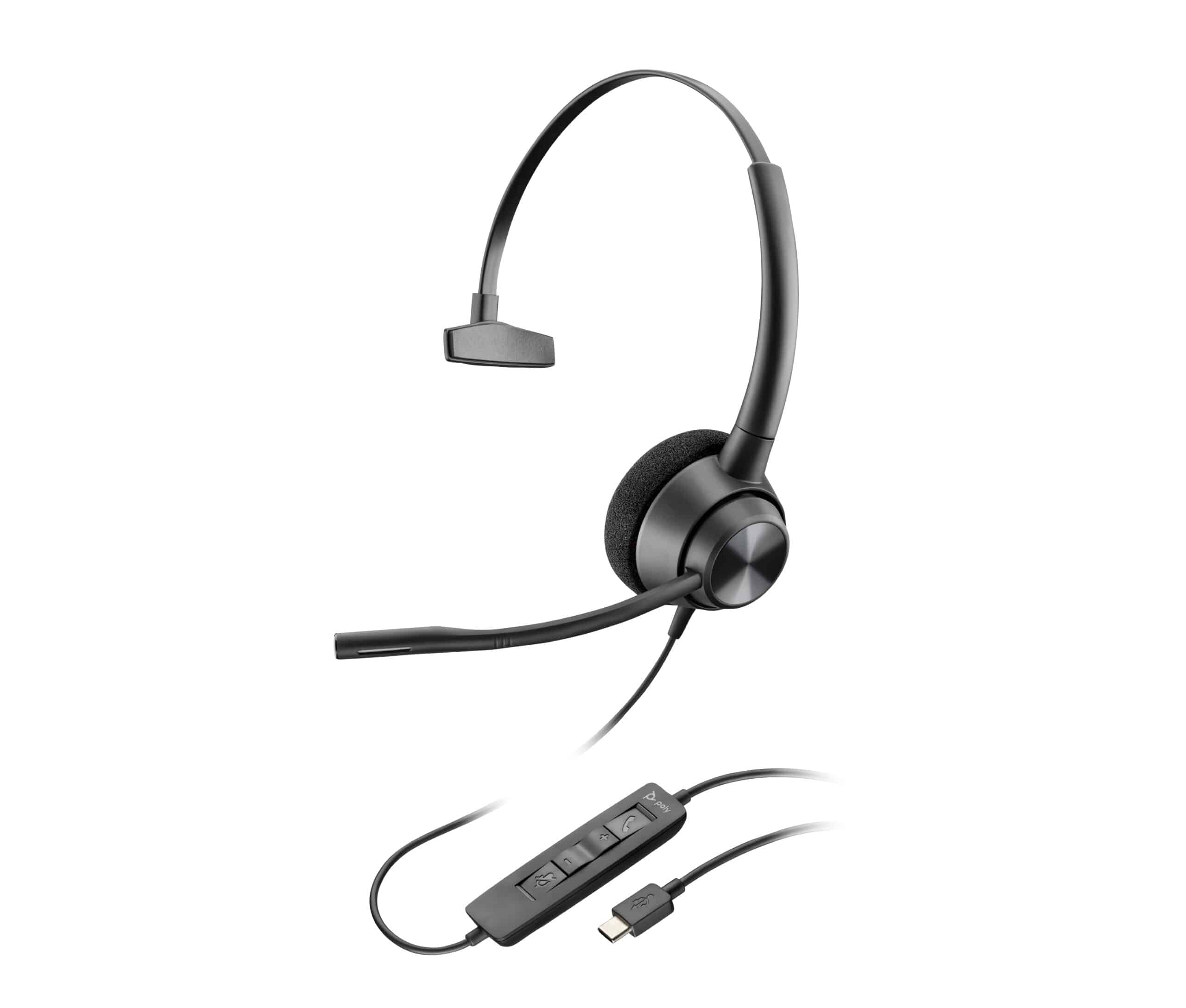 HP Poly EncorePro 310 USB-C Monoaural Headset TAA - Afbeelding 3
