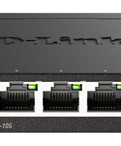 D-Link DGS-105 Unmanaged L2 Gigabit Ethernet (10/100/1000) Zwart