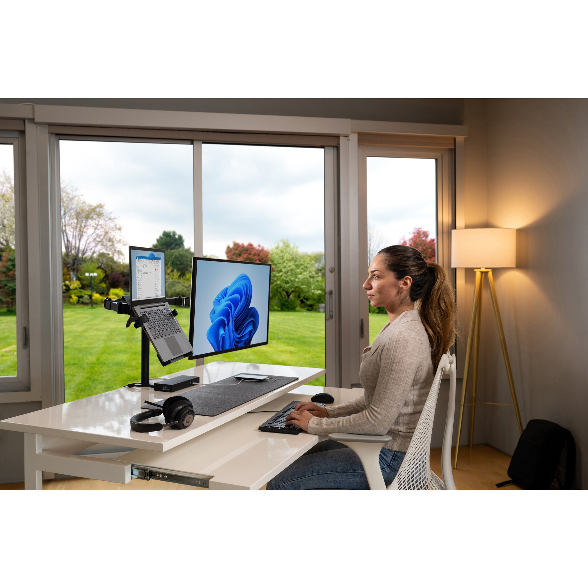 Kensington SmartFit Ergo Ergo Dual Extended Monitor Arm - Afbeelding 8