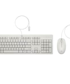 HP 225 Wired Mouse and KB G2 CWH Belgium - English localization AZERTY - Maus - AZERTY toetsenbord Inclusief muis Kantoor USB Wit - Afbeelding 4