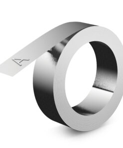 DYMO industriële reliëfetiketten | 12mm x 4,8m | Niet klevende aluminium | labels voor Rhino M1011 Industriële Reliëfprinter