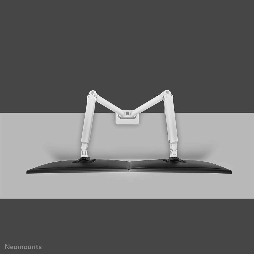 Neomounts DS70S-950WH2 Full-motion desk mount, 2x 17" - 35", 18 kg, 100x100 mm, Silver - Afbeelding 5