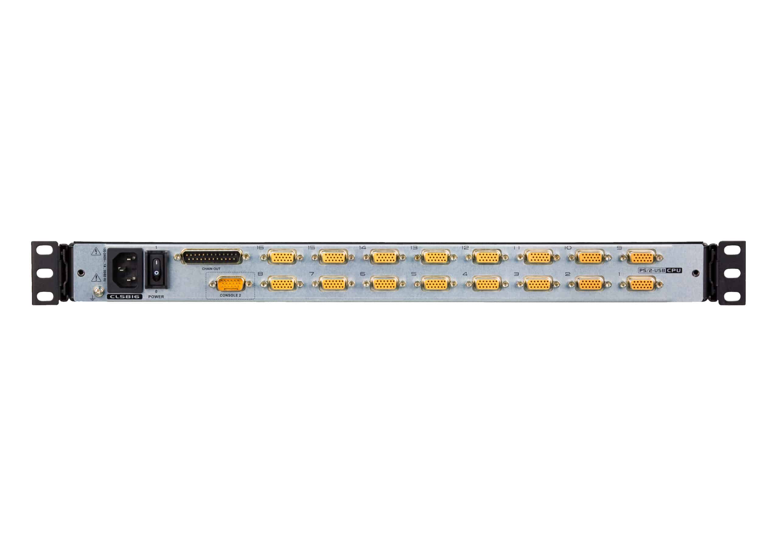 ATEN CL5816N rack console 48,3 cm (19") 1280 x 1024 Pixels Metaal, Kunststof Zwart 1U - Afbeelding 3