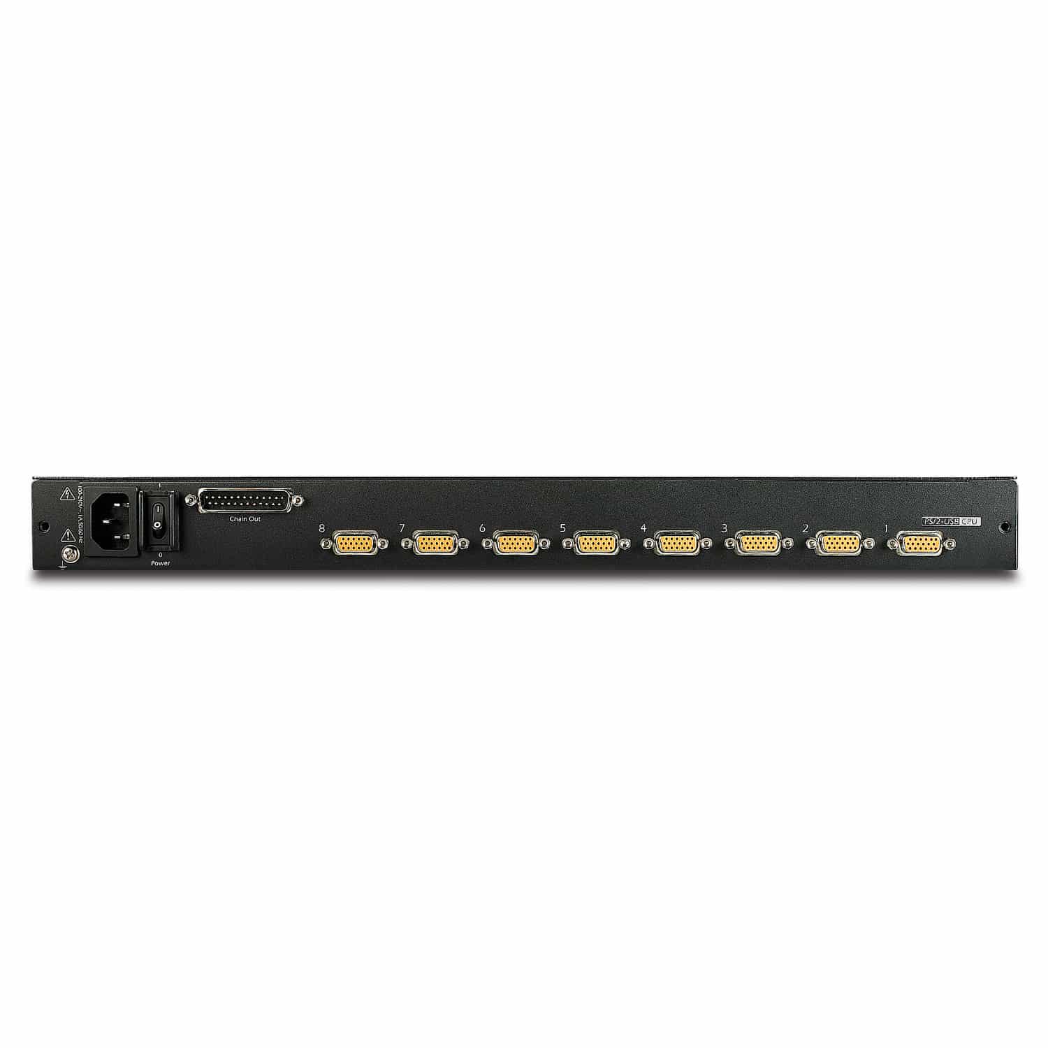 APC 17" rack LCD-console met geïntegreerde 8-poorts analoge KVM-schakelaar - Afbeelding 2