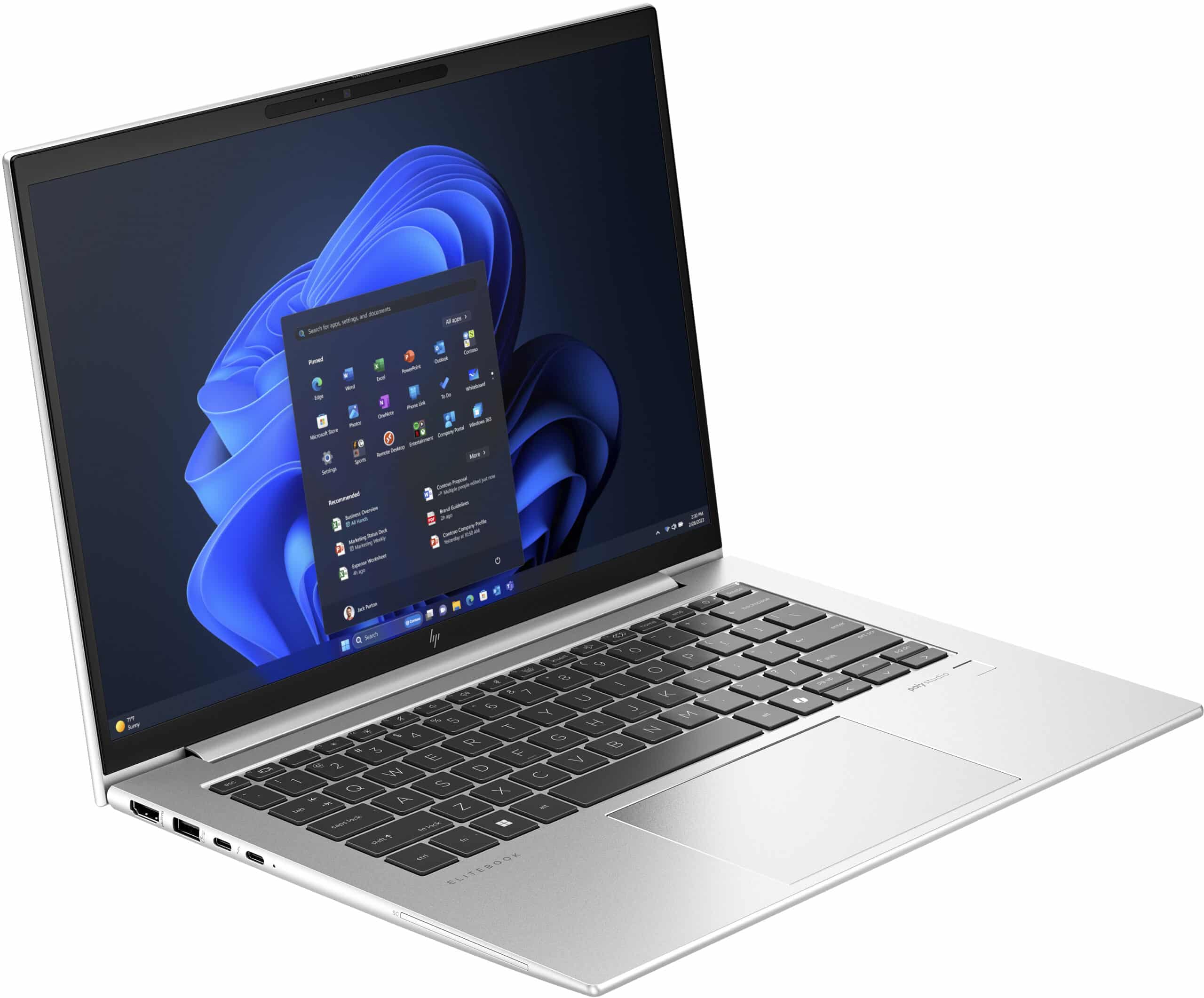 HP EliteBook 840 G11 Intel Core Ultra 5 125U Laptop 35,6 cm (14") WUXGA 16 GB DDR5-SDRAM 512 GB SSD Wi-Fi 6E (802.11ax) Windows 11 Pro AI PC Zilver - Afbeelding 3