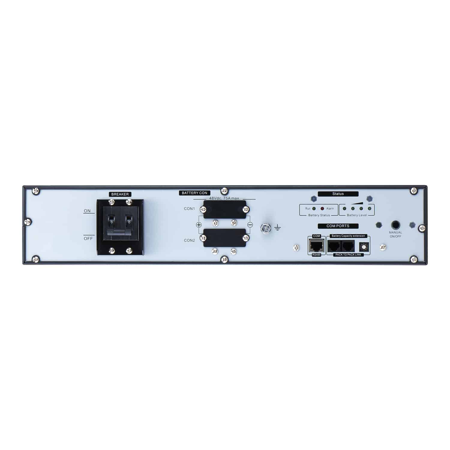 APC Easy UPS Lithium-ion Externe batterij-pack voor 1/2/3kVA SRVL Verlengde runtime-model, 48V 2400Wh, 2U rackmontage - Afbeelding 3