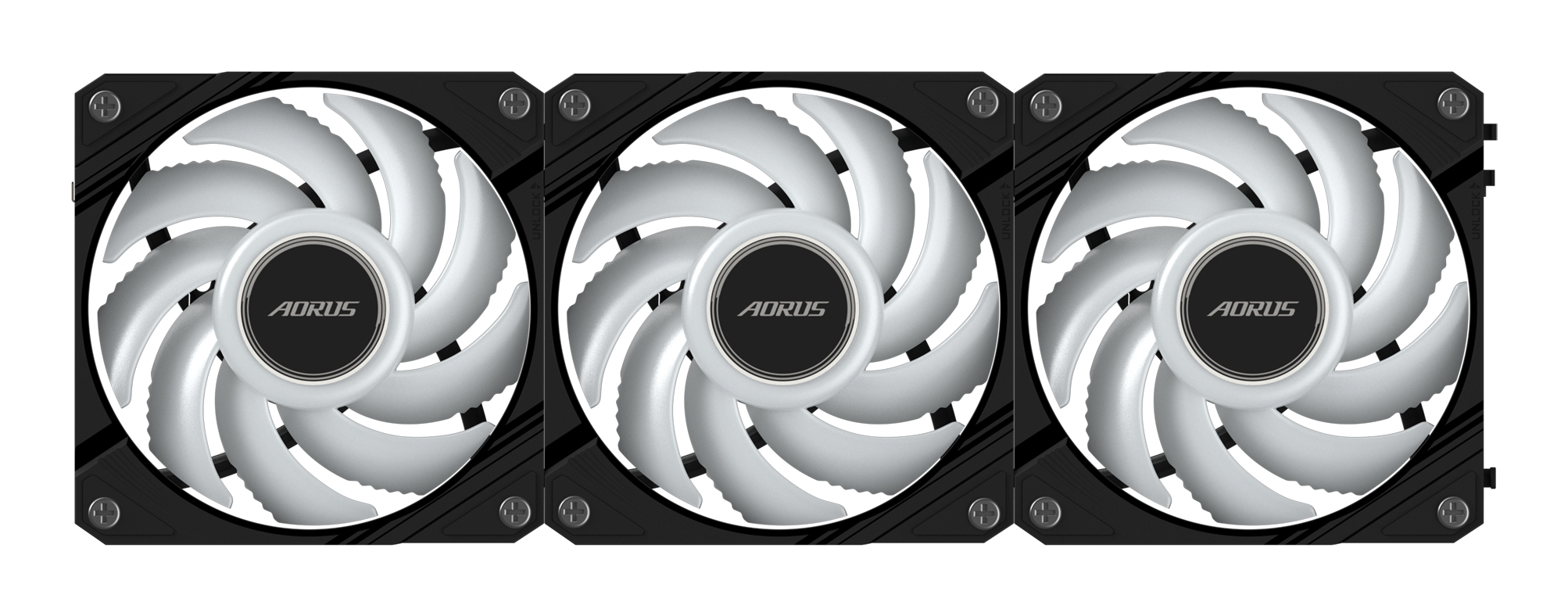 GIGABYTE AORUS EZ CHAIN FAN 120 (3-Pack) Moederbord Ventilator 12 cm Zwart 3 stuk(s) - Afbeelding 6