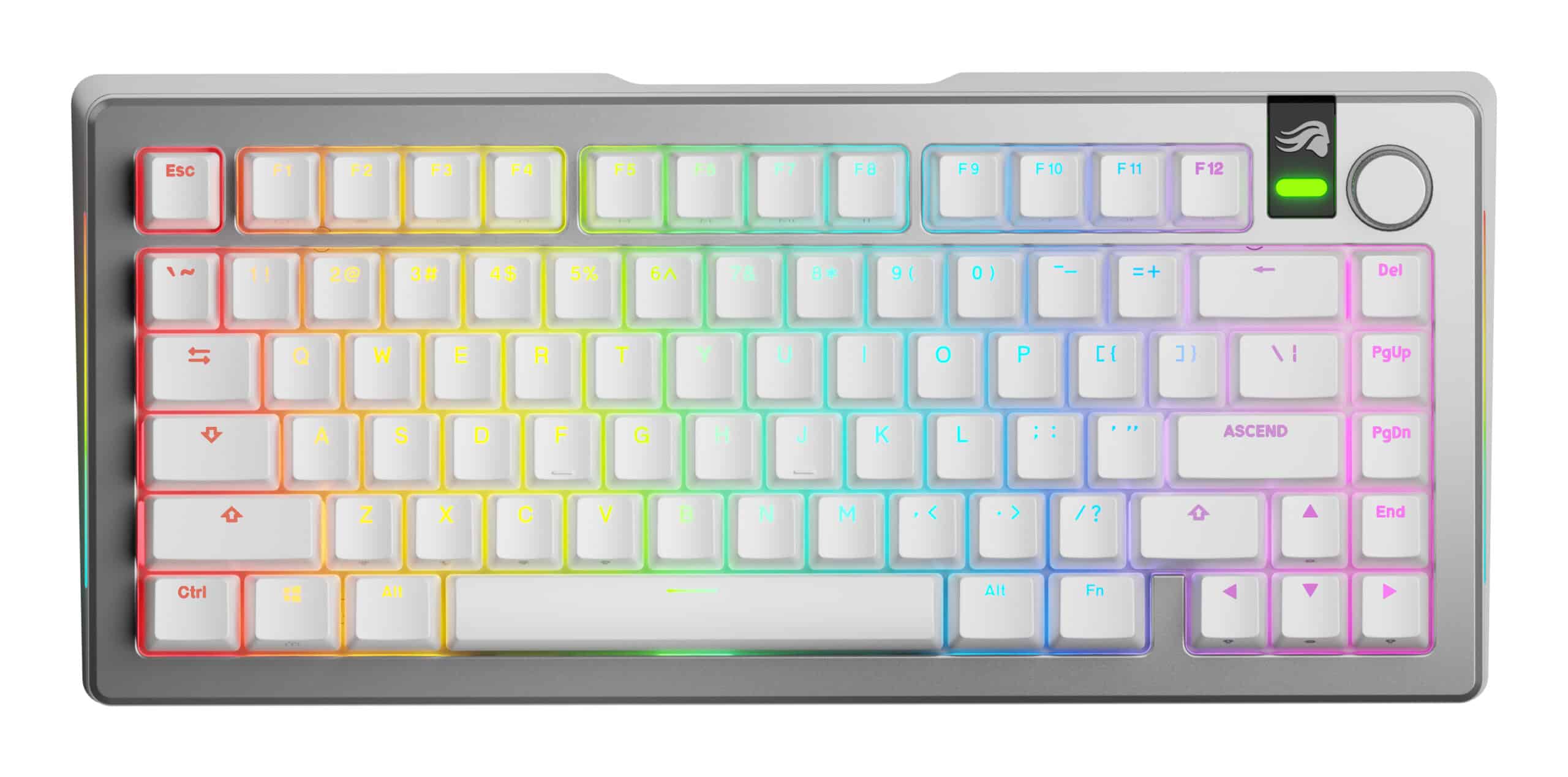 Glorious Gaming GMMK 3 PRO 75% Prebuilt toetsenbord Gamen USB + RF Wireless + Bluetooth QWERTY Amerikaans Engels Zilver - Afbeelding 2
