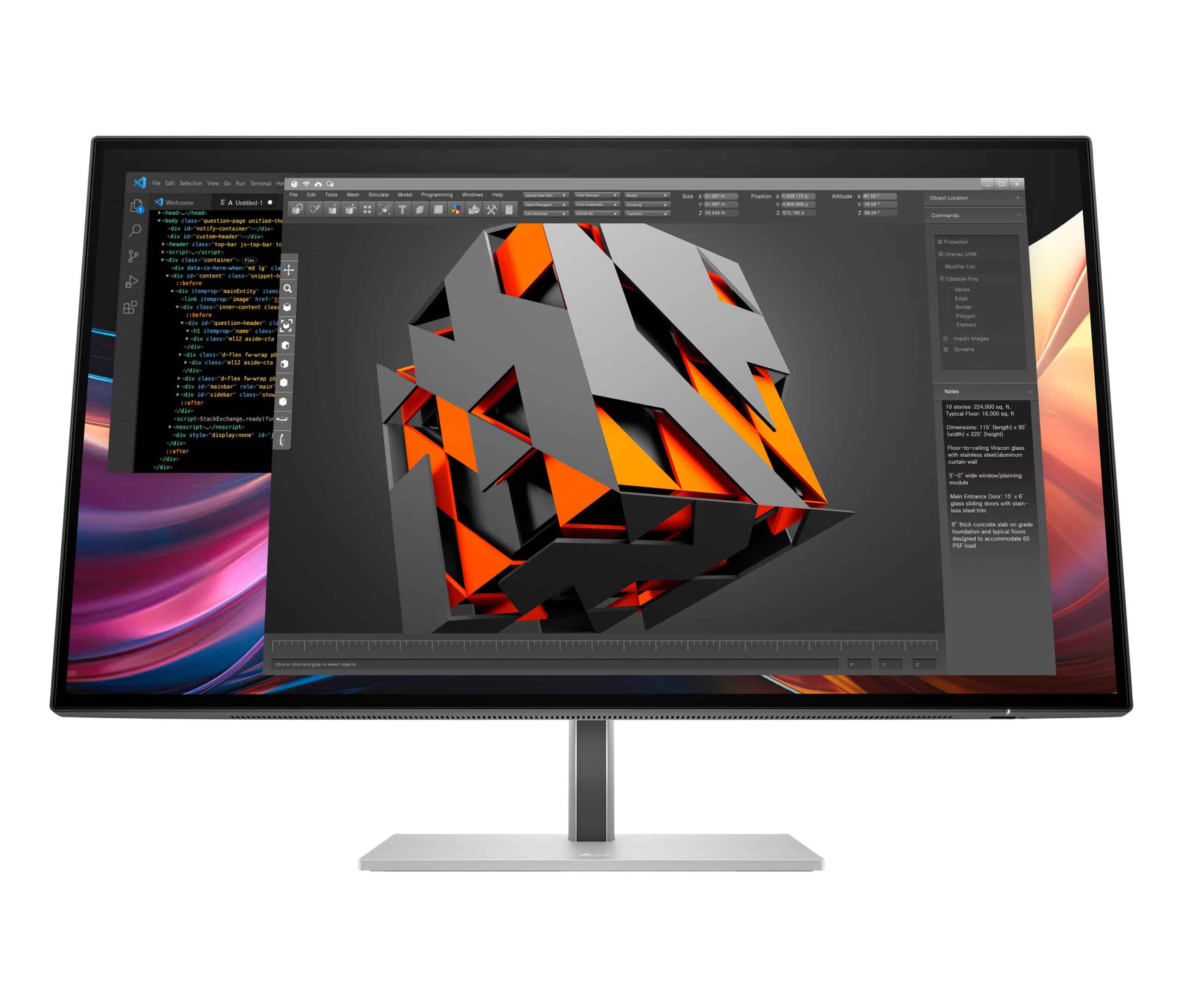 HP Series 7 Pro Serie 7 Pro 27 inch QHD-monitor - 727pq pvc-vrij - Afbeelding 4