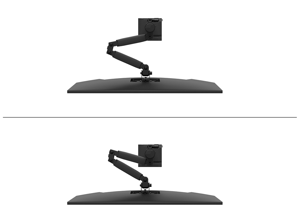 Neomounts DS60-600BL1 desk monitor arm, Clamp/Grommet, 8 kg, 10" - 32", 100 x 100 mm, Black - Afbeelding 3