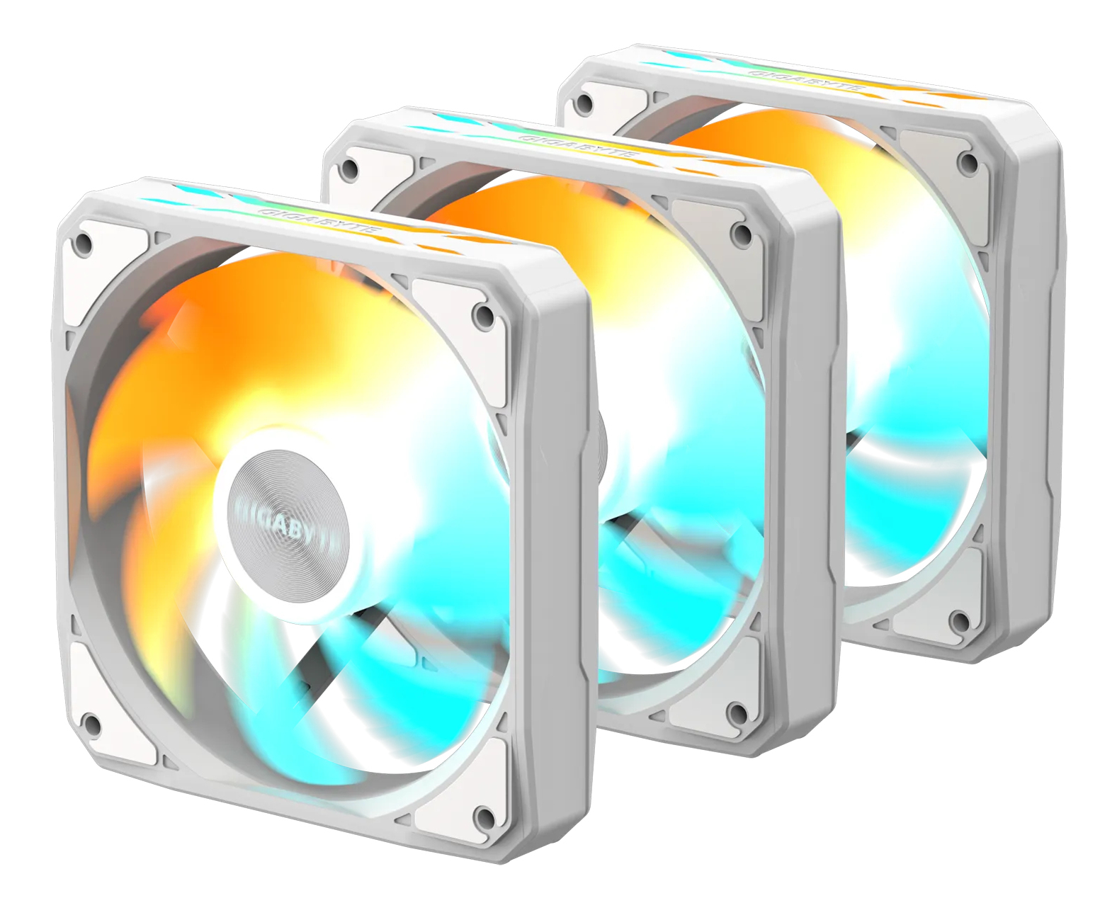 GIGABYTE GP-GBT EZFAN1203 ICE koelsysteem voor computers Computer behuizing Ventilator 12 cm Wit 3 stuk(s) - Afbeelding 6